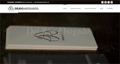 Desktop Screenshot of delrioabogados.net